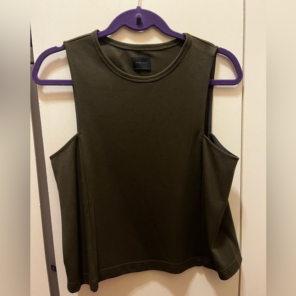 Pure Navy Crop Top